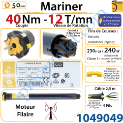 Moteur Mariner 40/12 (Moteur Plus Silencieux que la...