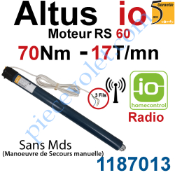 Moteur Altus 70/17 Radio io Home Control RS 60 sans Mds