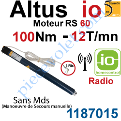 Moteur Altus 100/12 Radio io Home Control RS 60 sans Mds...