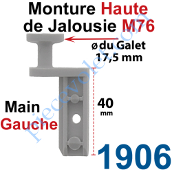 Monture Haute de Jalousie Accordéon M76 à Clipper...