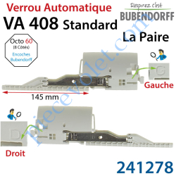 Verrou Automatique VA408 Standard pour Lames Alu DP408...