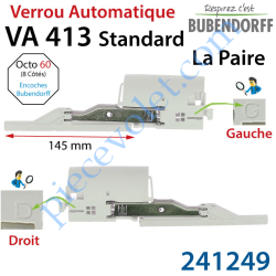 Verrou Automatique VA413 Standard pour Lames Alu DP413...