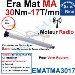 Moteur Nice Radio Era Mat MA 30/17 Av FdC Electro &...