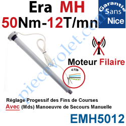 Moteur Nice Filaire Era MH 50/12 Av FdC Manuels M 50 Avec...