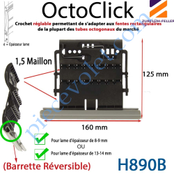 Verrou Automatique OctoClick 1,5 Maillon+Fil pr Tube Octo...