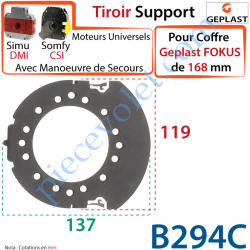 Tiroir Support Moteur Universel et Avec Manœuvre de...