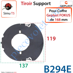 Tiroir Support Moteur Simu T5 pour Coffre Geplast Fokus...