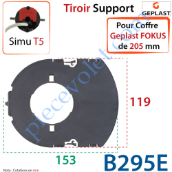 Tiroir Support Moteur Simu T5 pour Coffre Geplast Fokus...