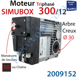 Moteur SimuBox 300/12 Triphasé Arbre Creux ø 30 Sans...