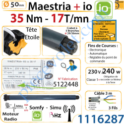 Moteur Maestria+ 35/17 io LT 50