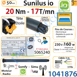 Moteur Sunilus 20/17 io LT 50