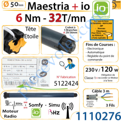 Moteur Maestria+ 6/32 io LT 50