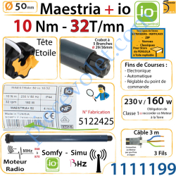 Moteur Maestria+ 10/32 io LT 50
