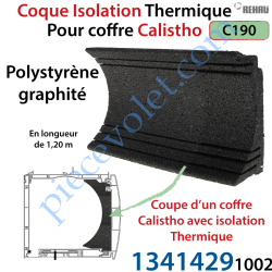 Coquille d'isolation Thermique en Polystyrène Graphité...