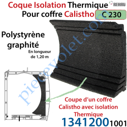 Coquille d'isolation Thermique en Polystyrène Graphité...