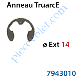 Anneau TruArc E Type 863 ø Ext 14mm pour Cliper sur Axe...