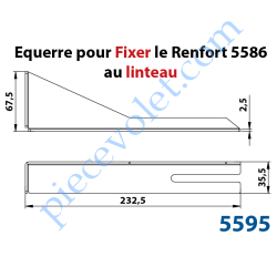 Equerre pour Fixer Renfort intermédiaire 5586 au Linteau...