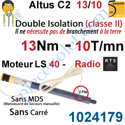 Moteur Altus C2 13/10 Rts Sans Carré LS 40 sans Mds...